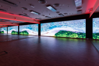 Heating Green's Yoga Infrared Heaters in a studio in Dubai