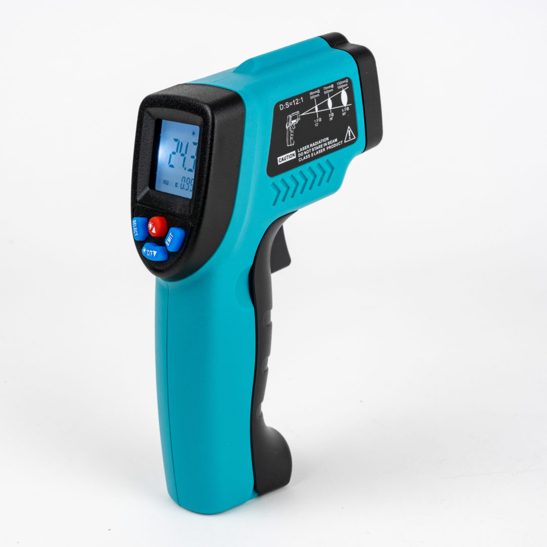 Infrared Laser Thermometer Heating Green