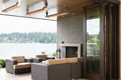 W Series Infratech on a patio over looking water