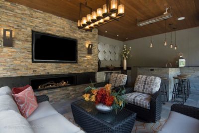W Series Infratech heaters in outdoor living space