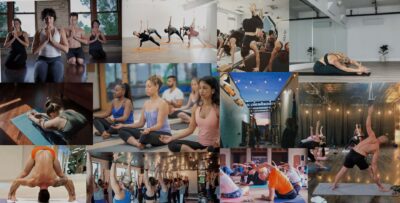 A lot of images showing possible uses for infrared heaters for yoga studios