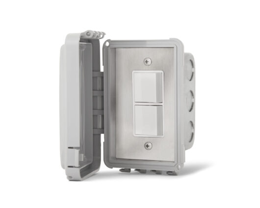 Infratech Single Duplex Switch - flush mount with a protective cover