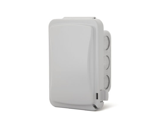 Infratech Single Duplex Switch - flush mount with a protective cover - Image 2