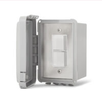 Infratech Single Duplex Switch - surface mount with a protective cover