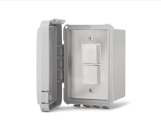 Infratech Single Duplex Switch - surface mount with a protective cover