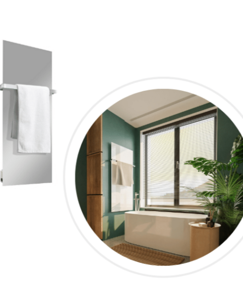 VERSA Infrared Bathroom Mirror Heater - wall mount