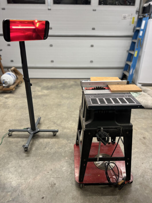 Heliosa 66 Black Heater and Rolling Stand Package - Image 7