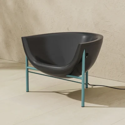 Kosmos Chair in Graphite / Stromboli color