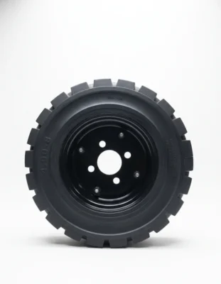 StepRanger No-Flat Solid Rubber Wheel and Tire Set of 4 (4.00-8)